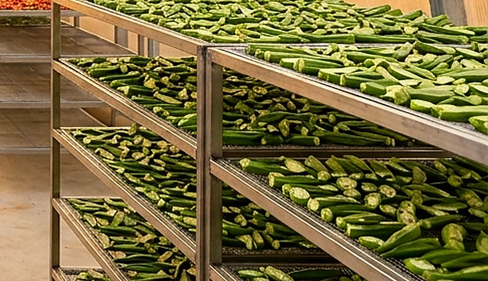 Solar-Dried Okra - Sliced Green Okra (Dry Okro)